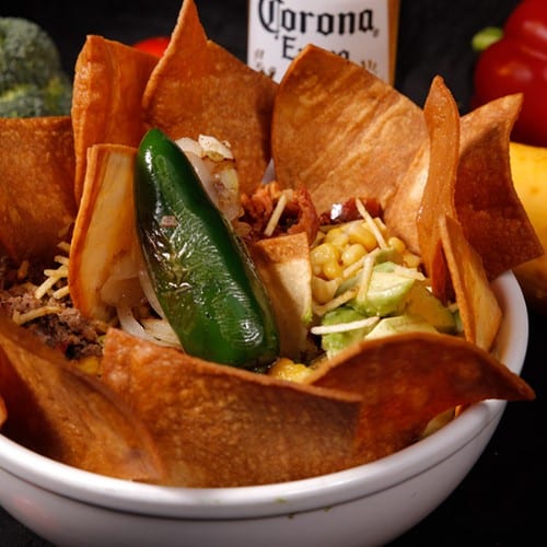 Mexican-Colombian Fusion Bowl (Cazuela Mexicana).