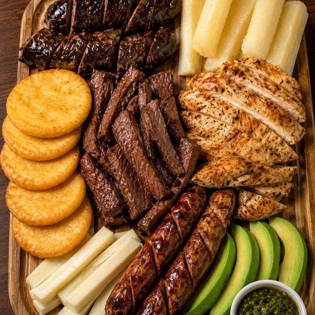 Parrilla venezolana para dos.