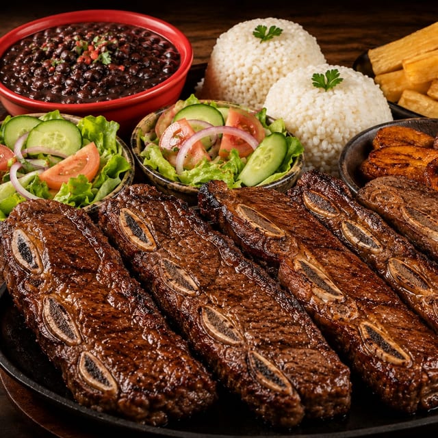 Asado De Tira Para Dos / Grilled Short Ribs (Large, For Two).